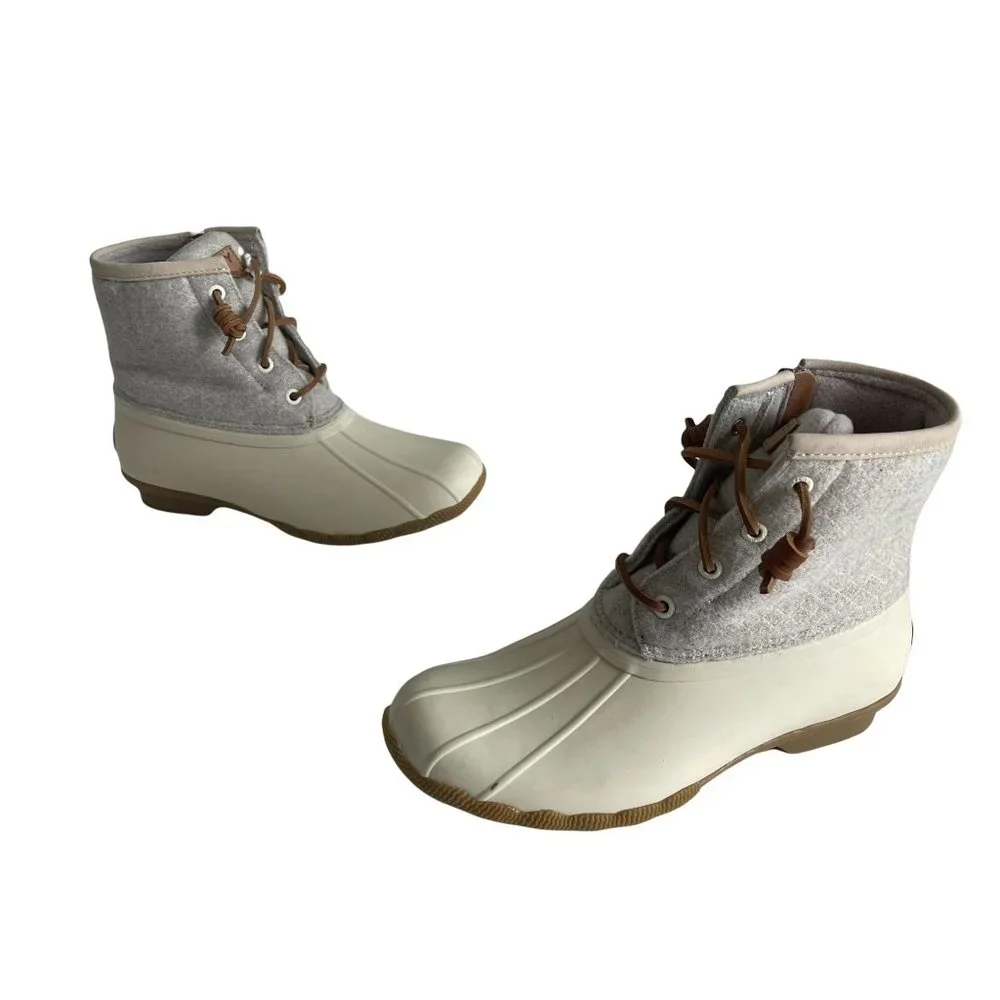 Sperry Women's Saltwater Emboss Wool Boots, STS82473, Size 6M NWOB